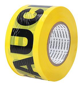 CINTA SELLOCINTA SEÑALIZADORA "PRECAUCION" COLOR AMARI/NEGRO 75MM X 350MTS.