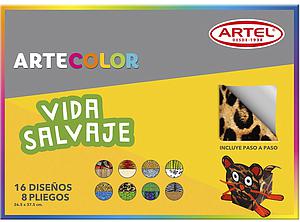 ESTUCHE ARTECOLOR VIDA SALVAJE 16 DISEÑOS 26,5 X 37,5CM.