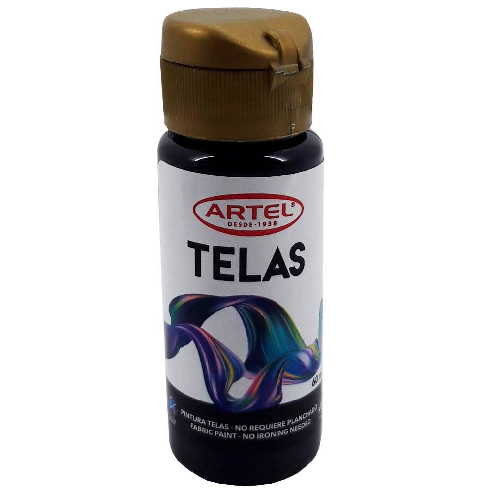 PINTURAS P/ TELAS ARTEL 60 ml NEGRO  N° 21