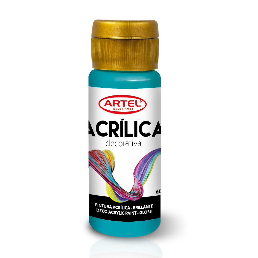 PINTURA ACRILICA ARTEL 60ml DECO TURQUESA N° 503