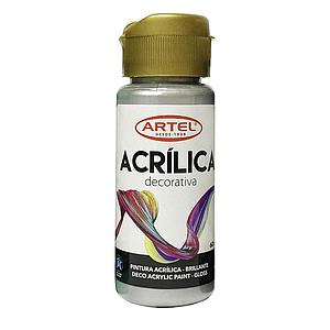 PINTURA ACRILICA ARTEL 60ml DECO METAL PLATA N° 995