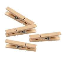 PINZA MADERA 30 UNIDADES NATURAL 