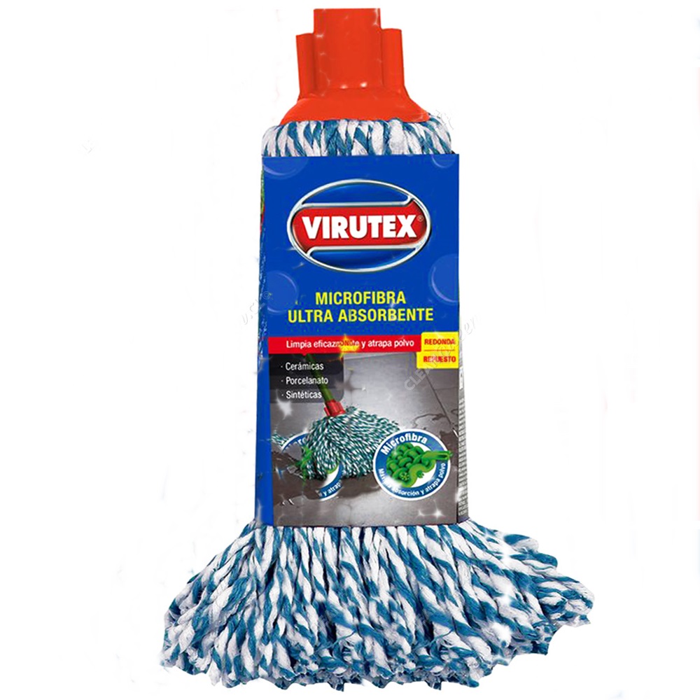 MOPA REDONDA VIRUTEX MICROFIBRA ULTRA ABSORVENTE ( LIC.W )