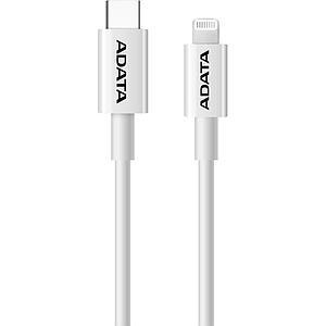CABLE ADATA USB C A LIGHTNING BLANCO 1MT