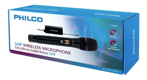 MICROFONO INALAMBRICO PHILCO REGARGABLE WM311 UHF