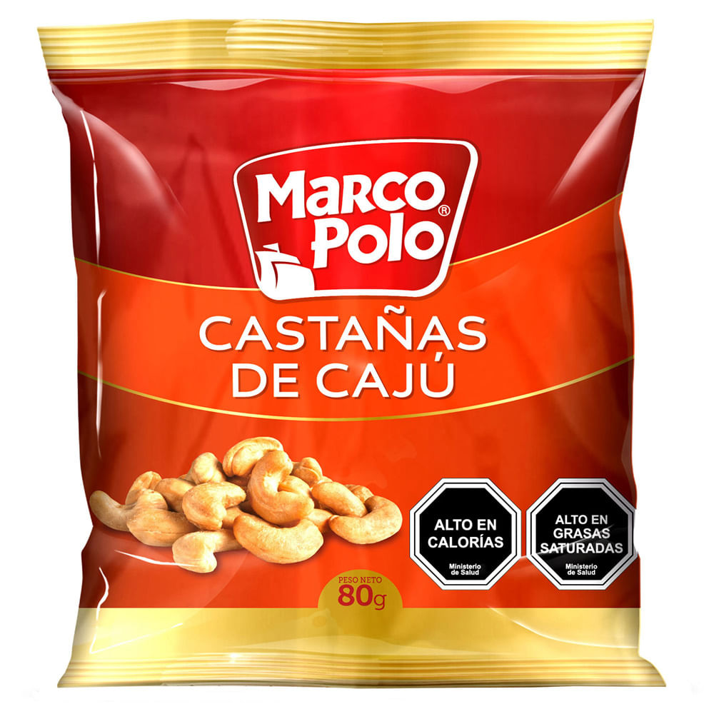CASTAÑAS DE CAJÚ MARCO POLO 80 GRS.