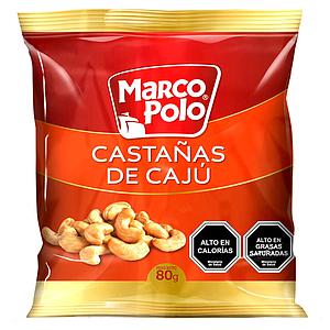 CASTAÑAS DE CAJÚ MARCO POLO 80 GRS.