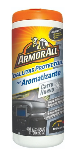 TOALLITAS PROTECTORAS ARMORALL  PARA AUTO 25 UNID.