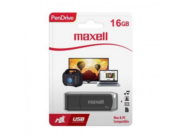 PENDRIVE MAXELL SIL 16 GB GRIS