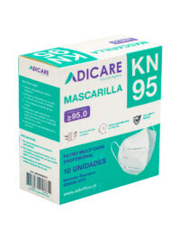 CAJA MASCARILLA DESECHABLE KN°95 10 UNIDADES ADICARE