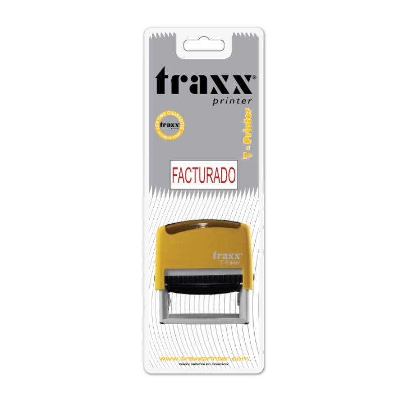 TIMBRE AUTOMATICO TRAXX FACTURADO 40 mm