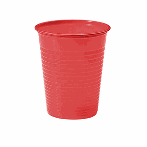 VASOS PLASTICOS GLAM ROJO  20UNID. 450ML