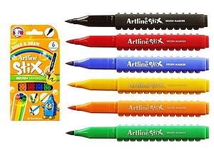SET MARCADORES ARTLINE BLOX BRUSH 6 COLORES