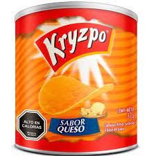 PAPAS FRITAS KRYZPO SABOR QUESO TARRO 37 GRS