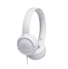 AUDIFONOS ALAMBRICOS JBL TUNE 500 HEADSET CON MICROFONO BLANCO