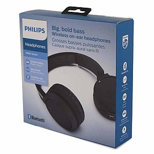 AUDÍFONOS BLUETOOTH PHILIPS TAH4205 NEGROS