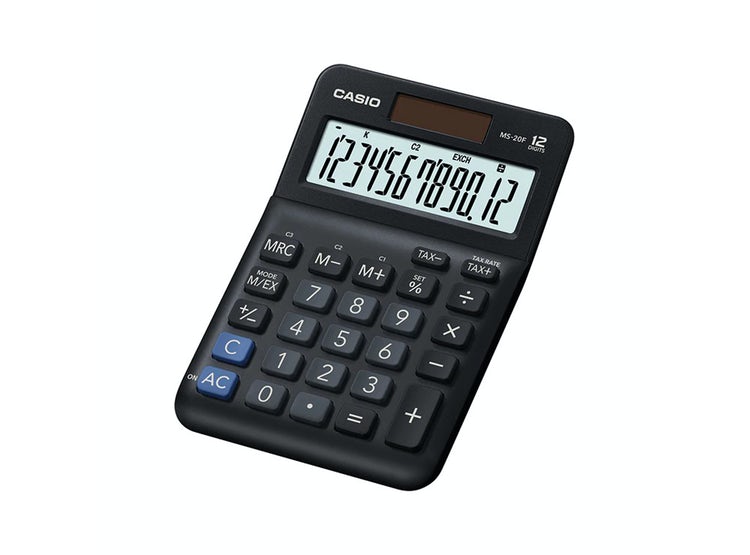 CALCULADORA CASIO MS-20F 12 DIGITOS