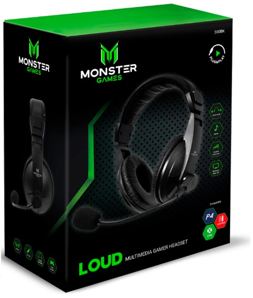 AUDIFONO GAMER MONSTER AU624 PARA PS4/XBOXONE/SWITCH