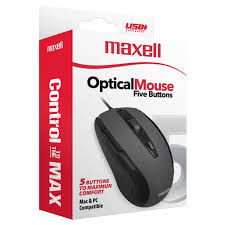 MOUSE OPTICO MAXELL MOWR-105  NEGRO