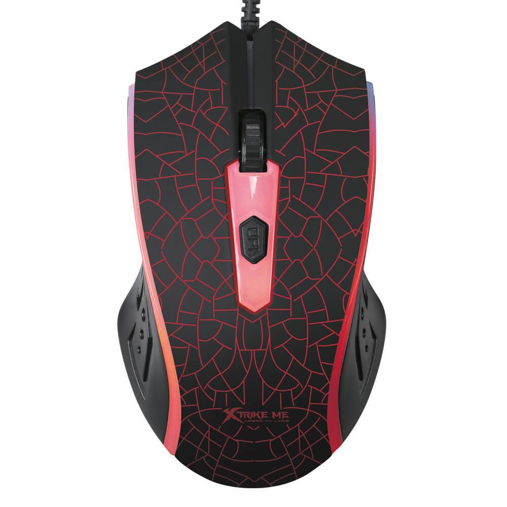 MOUSE GAMER XTRIKE ME GM-206 1200DPI 4 BOTONES