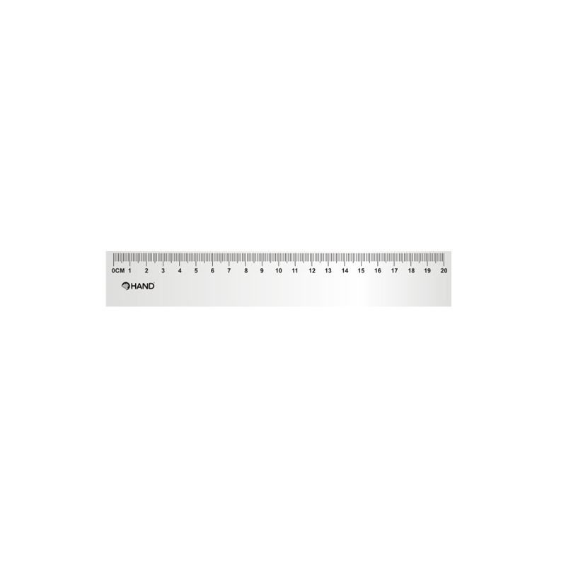 REGLA HAND BISELADA 20 Cms