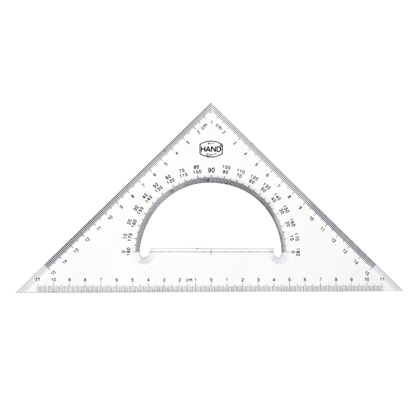 ESCUADRA HAND C/TRANSP 25 x 45´´