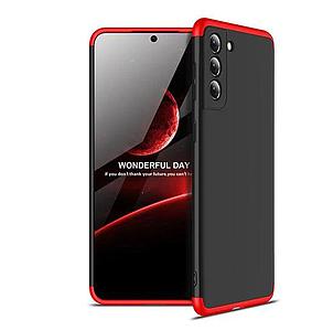 CARCASA GKK 360° SAMSUNG S21 ROJA CON NEGRO