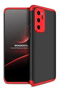 CARCASA GKK 360° HUAWEI P40 ROJA CON NEGRO