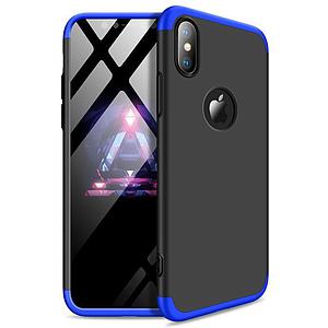 CARCASA GKK 360° IPHONE X/XS AZUL CON NEGRO