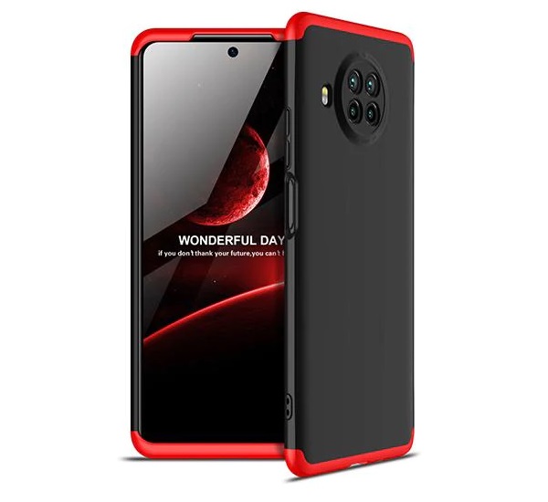 CARCASA GKK 360° XIAOMI 10T LITE ROJA CON NEGRO