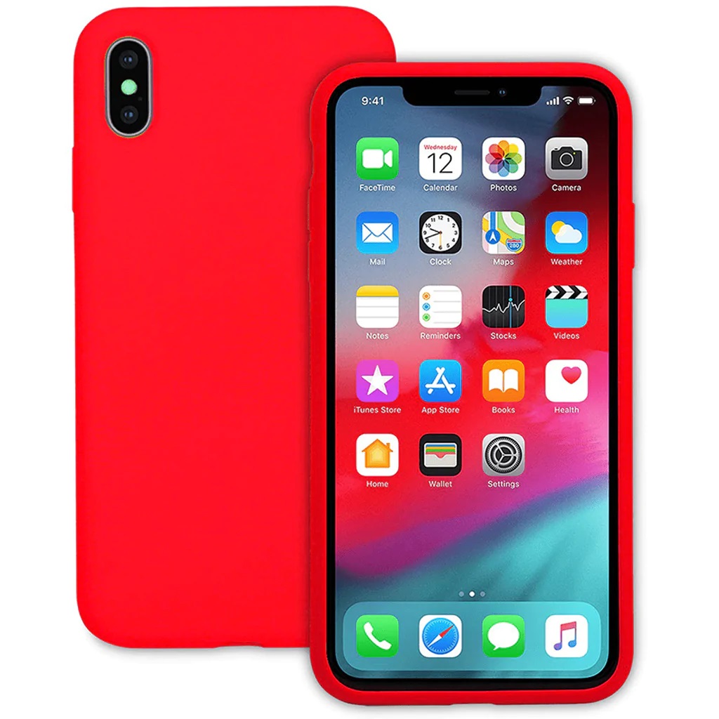 CARCASA COFOLK SILICON IPHONE XS MAX ROJA