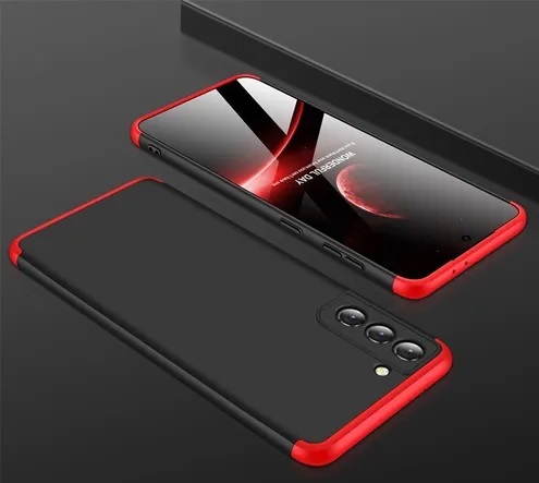 CARCASA GKK 360° SAMSUNG S21 PLUS ROJA CON NEGRO