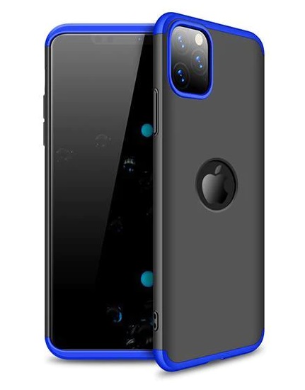 CARCASA GKK 360° IPHONE 11 PRO MAX AZUL NEGRO