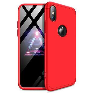 CARCASA GKK 360° IPHONE XS MAX ROJA