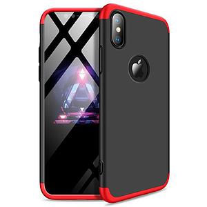 CARCASA GKK 360° IPHONE XS MAX ROJA CON NEGRO