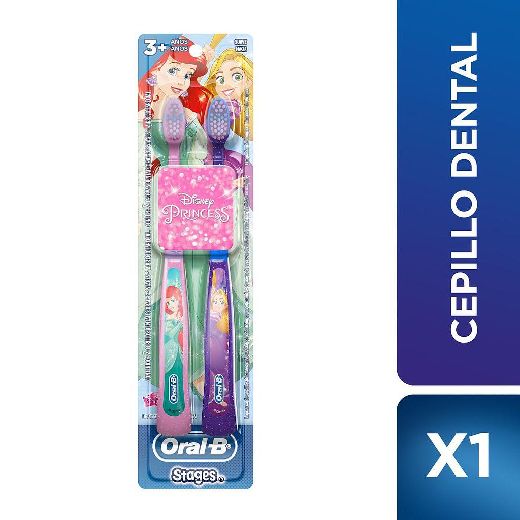 PACK CEPILLO ORAL-B PRINCESAS SUAVE +3 2X1UNID.