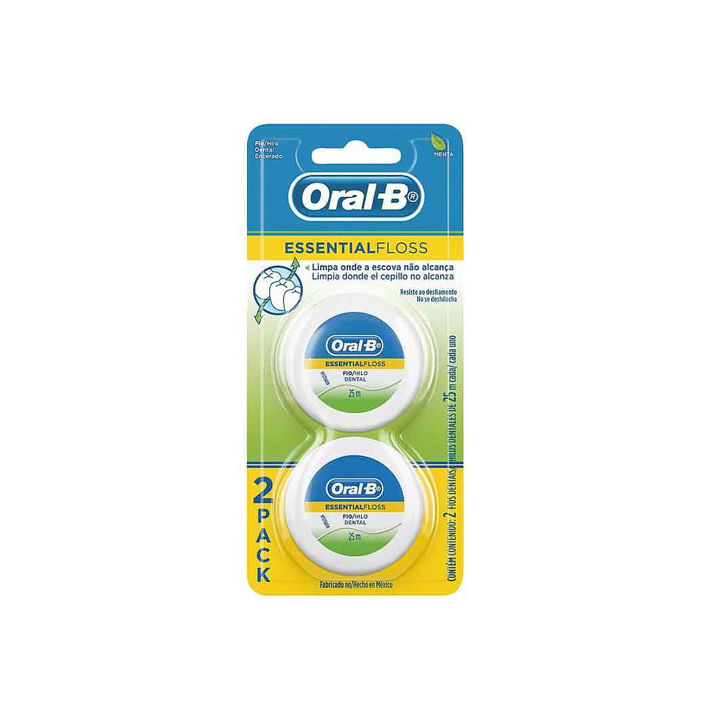 PACK SEDA DENTAL ORAL-B ESSENTIAL FLOSS 2X25MTS.