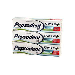 PACK PASTA DENTAL PEPSODENT TRIPLE+ 3X90GRS.