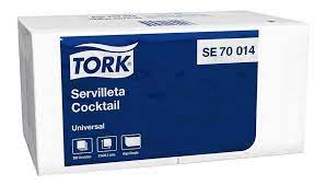 SERVILLETA COCKTAIL TORK UNIVERSAL 200 UNIDADES