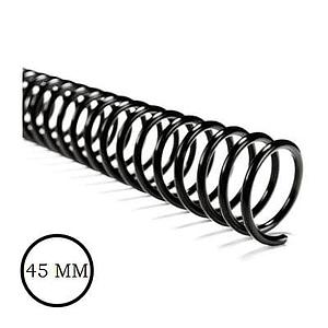 CAJA DE ESPIRAL PLASTICO 45mm NEGRO 10 UNID