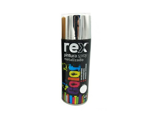 PINTURA SPRAY REX METALICA CROMO 400ML