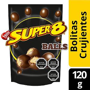 CHOCOLATE MACKAY SUPER 8 BALLS 120 GRS ( DESC. )