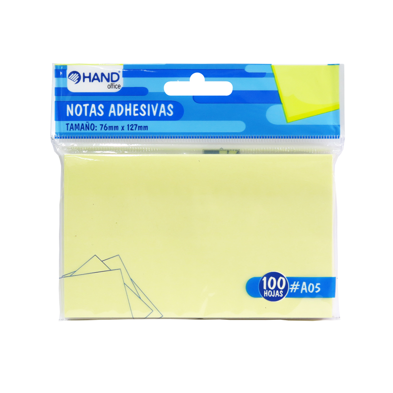 NOTAS ADHESIVAS MEMO STICK HAND 76 x 127 mm PB-054