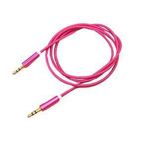 CABLE AUXILIAR GENERAL ELECTRIC 0.9 MTS PLUG 3.5MM ROSADO 