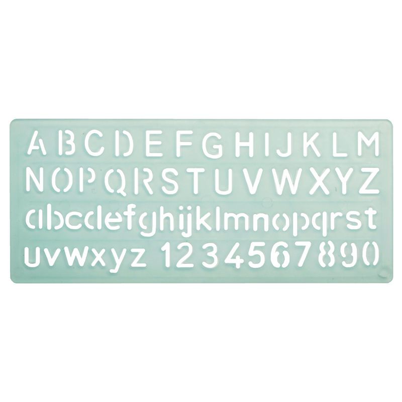 NORMOGRAFO HAND LETRAS Y NUMEROS 10mm