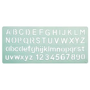 NORMOGRAFO HAND LETRAS Y NUMEROS 10mm