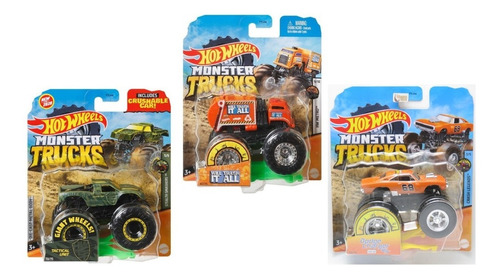 CAMIONES MONSTER TRUCKS SURTIDO HOTWHEELS +3