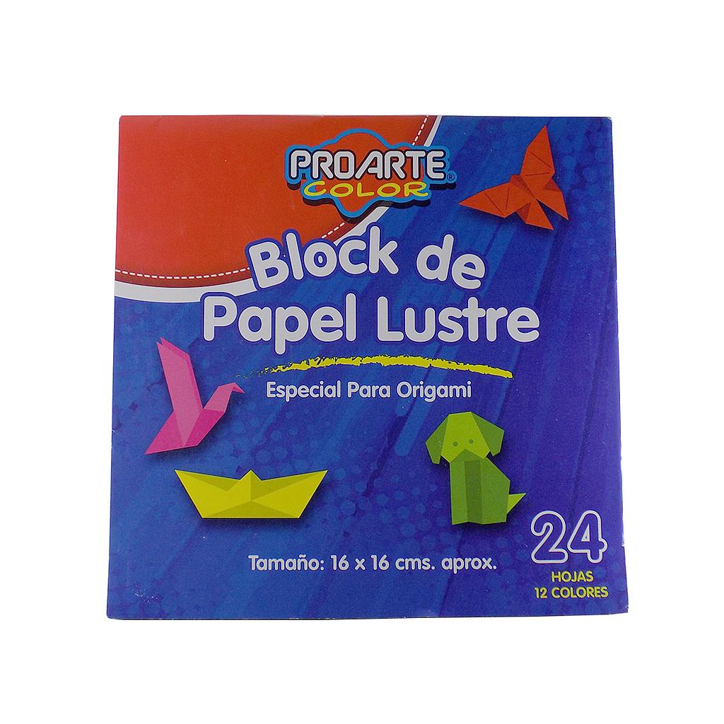 BLOCK PAPEL LUSTRE PROARTE 16 x 16