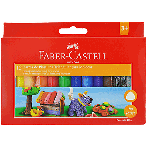 PLASTICINA FABER 12 COLORES