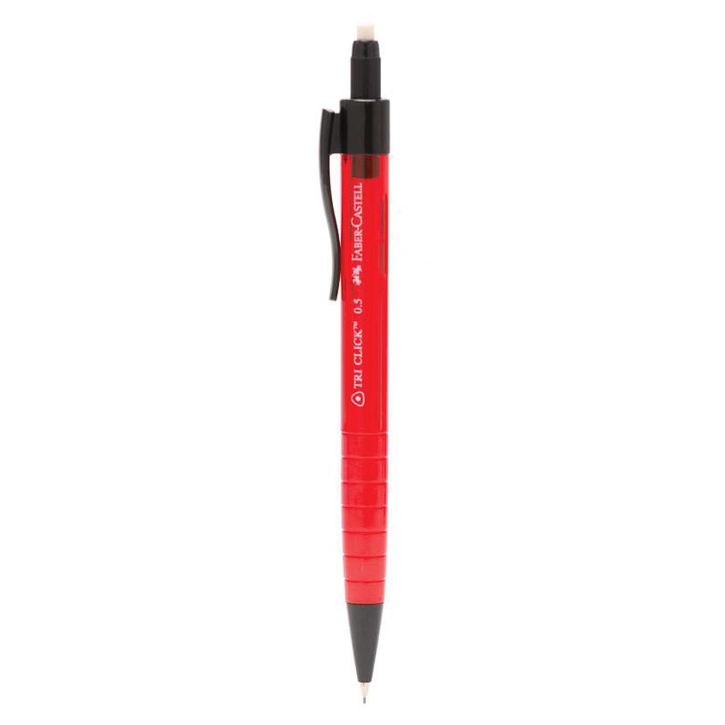 PORTAMINA FABER TRI-CLICK 0.5 mm NEON RED